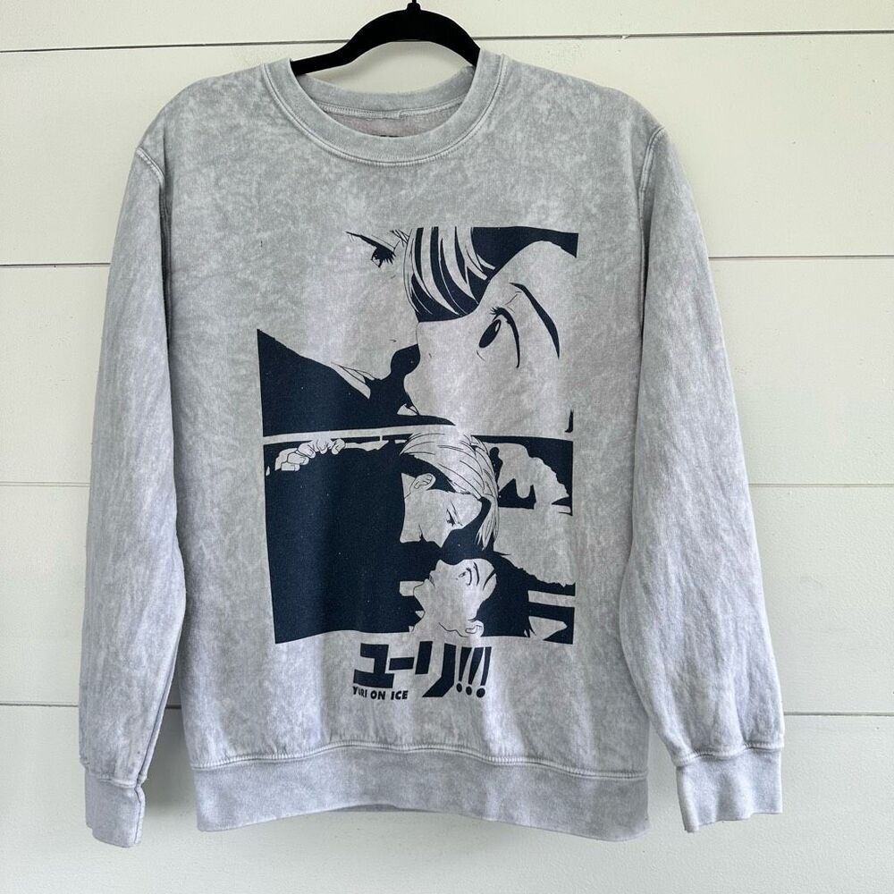 Yuri on Ice Anime Crunchyroll Sweatshirt Size Small Rare Hard to Find